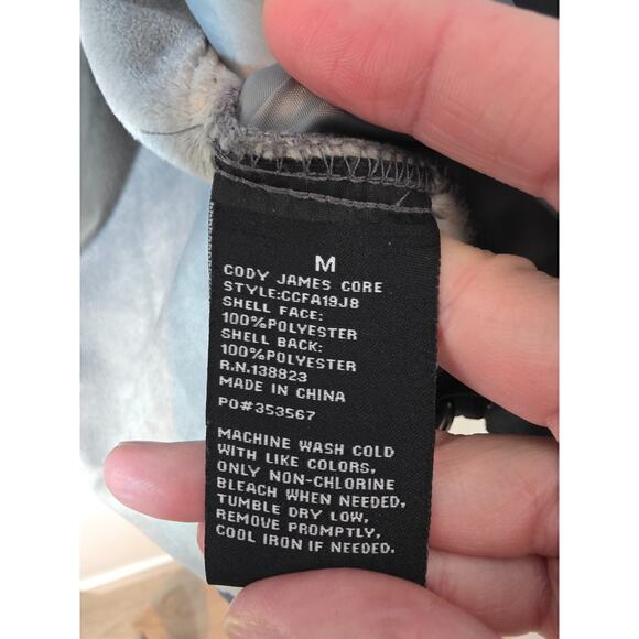 Cody James Core Jacket Mens Medium Gray Water Repellent Outdoor Full Zip Bonded - Picture 9 of 10